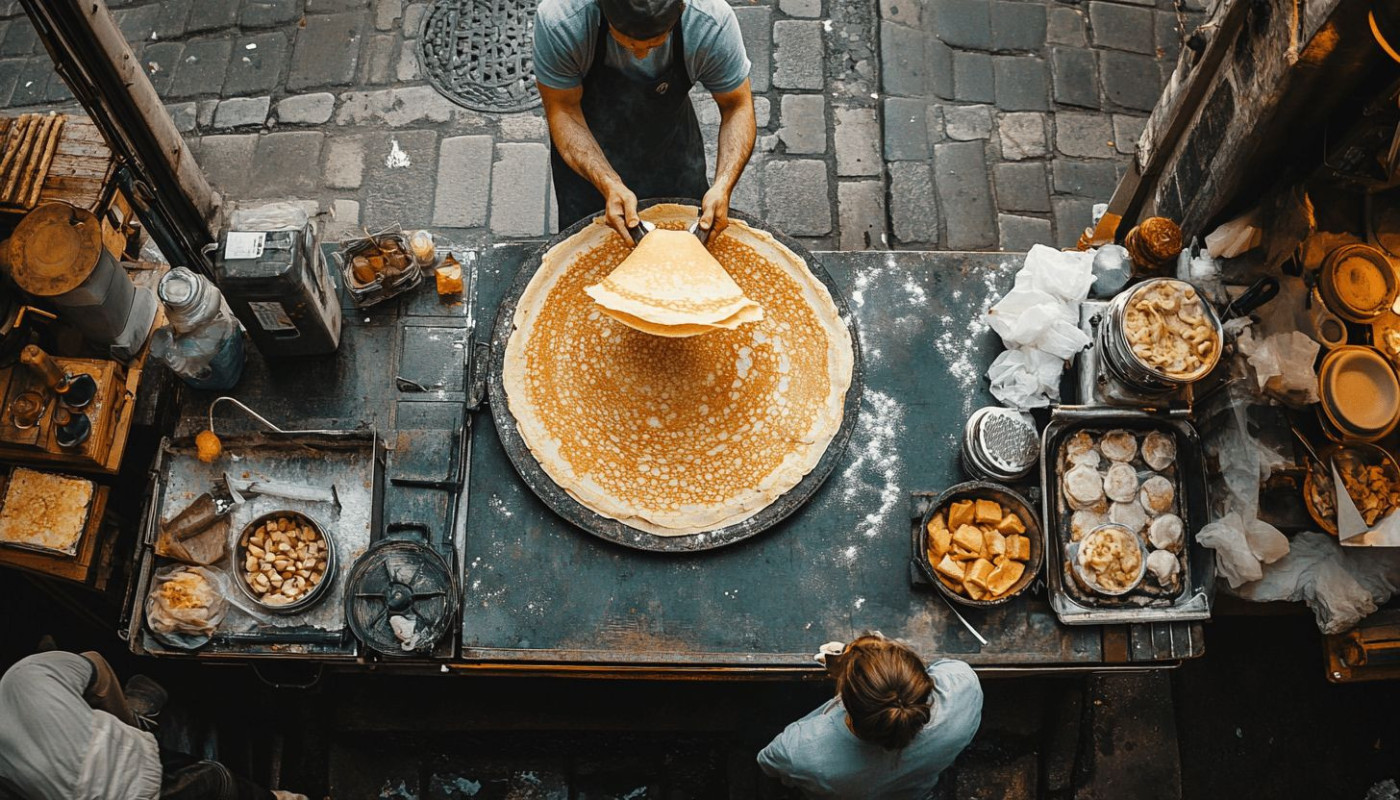 Cuisine - Exploration des traditions et innovations dans l'art de la crêpe parisienne